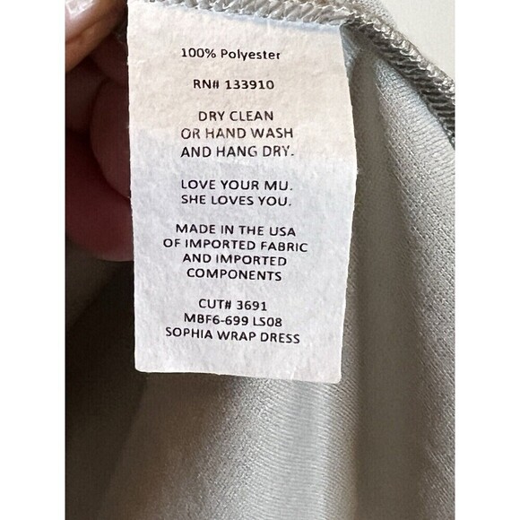 Show Me Your Mumu Sophia Wrap Maxi Dress Lily Showers Feminine Flutter Sleeves M - Picture 7 of 8